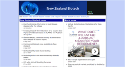 Desktop Screenshot of news.biotech.org.nz