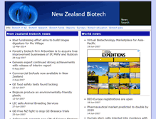 Tablet Screenshot of news.biotech.org.nz