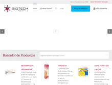 Tablet Screenshot of biotech.com.ve